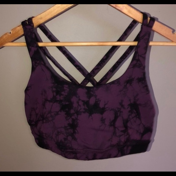 lululemon athletica Other - Plum and black lululemon energy bra - size 10